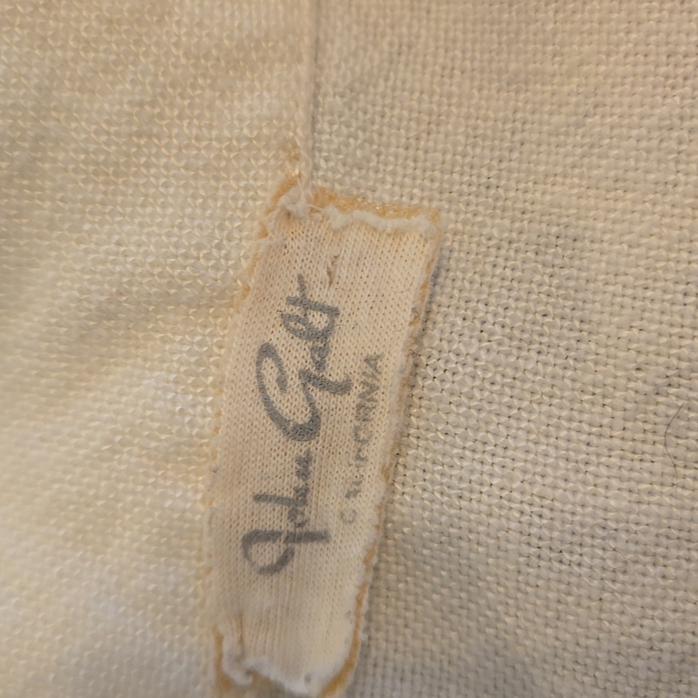 Brandy Melville John Galt Cream Cropped Button-Down Shirt - Picture 6 of 7
